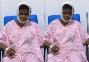 Nigerians Respond As Jadrolita Posts Video About Her Jawline Surgery