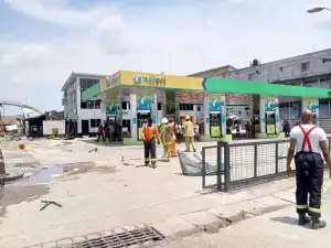Explosion rocks filling station in Rivers