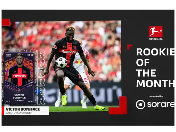 Bundesliga: Boniface bags Rookie of the Month award again