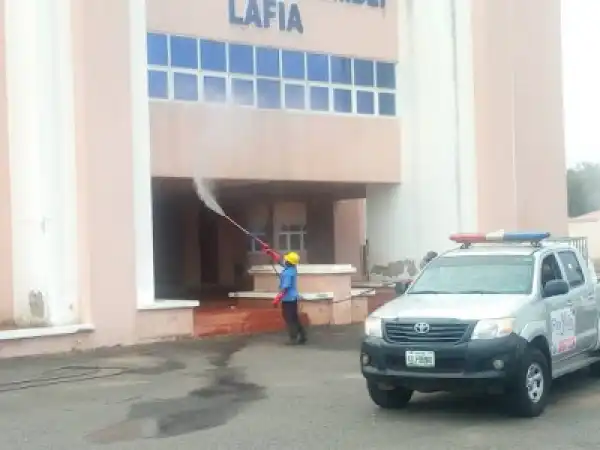Nasarawa State House of Assembly fumigated, sealed as lawmaker dies of coronavirus (PHOTOS)