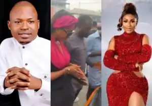 Ossai Success Blast Pastor For Dedicating Mercy Eke’s Lamborghini In Church