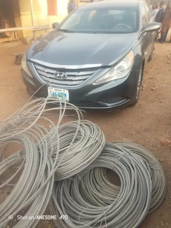 Police arrest two over electric cable vandalism in Nasarawa