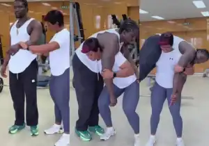 Video of female bodybuilder lifting Verydarkman goes viral online