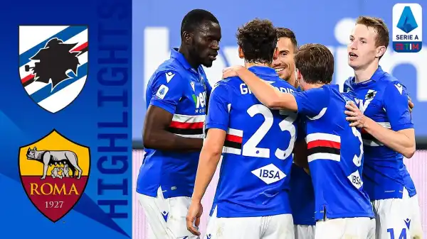 Sampdoria vs Roma 2 - 0 (Serie A  Goals & Highlights 2021)