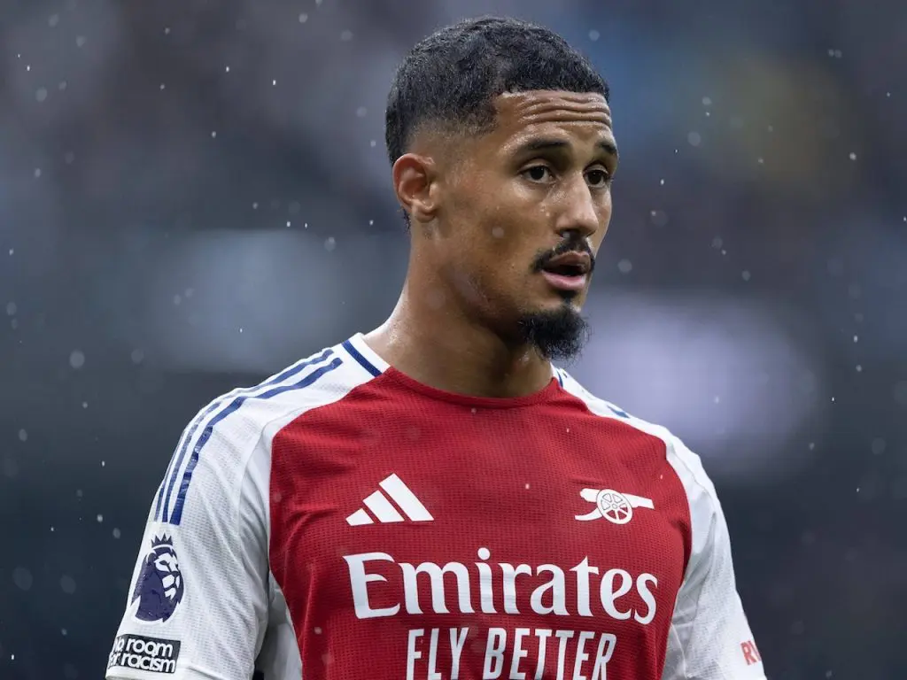 EPL: Arsenal take decision on appealing Saliba’s red card