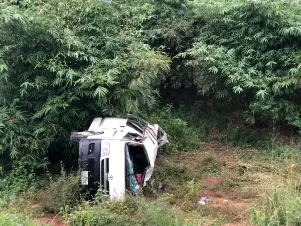 Two victims confirmed dead as bus crashes into bush in Abia