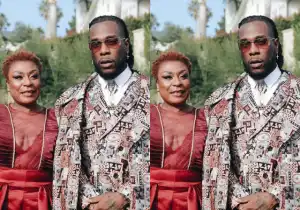 Sweet Moment Burna Boy’s Mom Video-Called Him During His Performance In Lagos