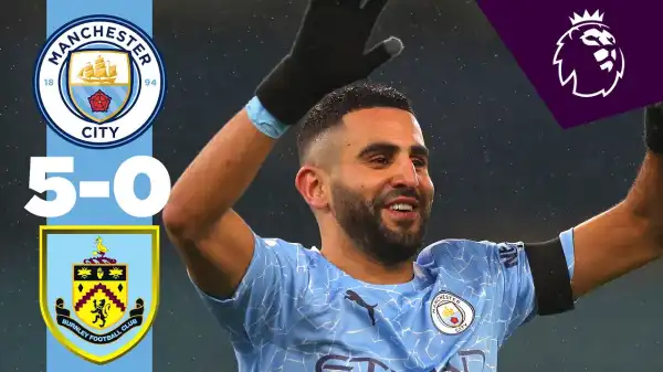 Manchester City vs Burnley 5 - 0 (EPL Goals & Highlights)