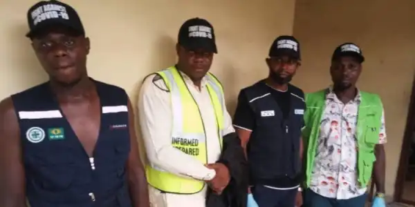 COVID-19: Police arrest fake health officers with adulterated sanitizers in Onitsha