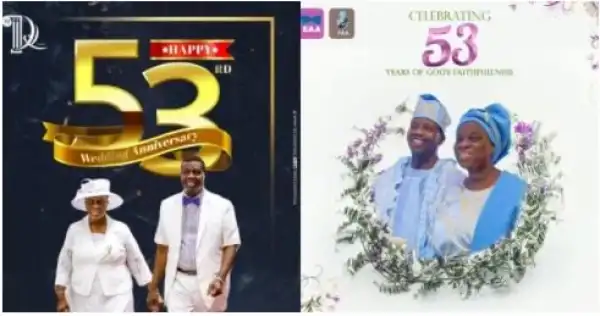 Pastor E.A Adeboye And Wife Celebrate 53rd Wedding Anniversary