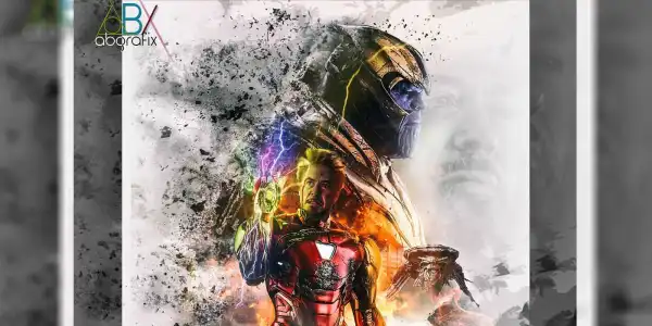 Iron Man Snaps Thanos Away in Beautiful Avengers: Endgame Fan Poster