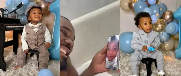 Williams Uchemba Promises to “Shut Down the UK” as Son Ethan Turns One