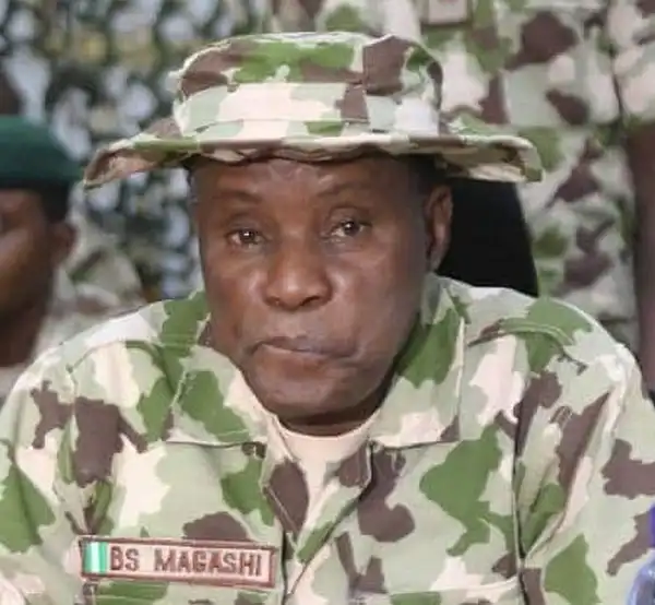 IT’s A BIG LIE!!! Ministry Of Defence Denies Video Of Its Minister, Magashi Hanging An Ak-47 Rifle