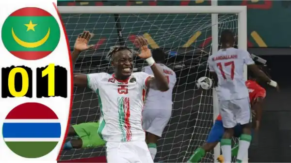 Mauritania vs Gambia 0 − 1 (AFCON 2022 Goals & Highlights)