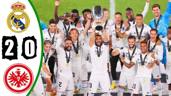 Real Madrid vs Eintracht Frankfurt 2 - 0 (UEFA Super League 2022 Goals & Highlights)
