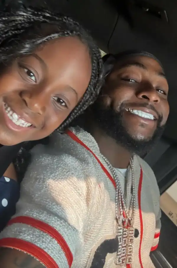 Adorable moment Davido takes daughter, Hailey for shopping in US