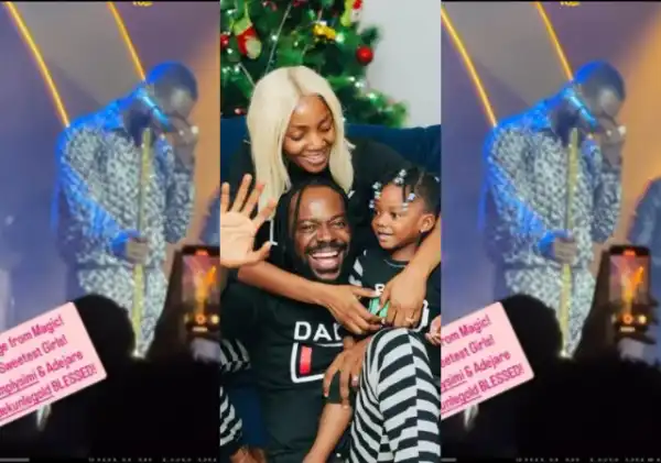 Adekunle Gold Cries On Stage Over Message From Simi And Deja On His 10th Stage Anniversary