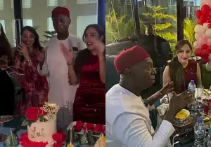 Regina Daniel Physically Missing as Co-Wife, Laila Charani Enjoys Quality Time with Husband, Ned Nwoko at Birthday Dinner