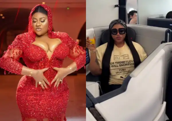 Video As Nkechi Blessing Travels In Business Class, Shows Off Luxury Lifestyle On Plane