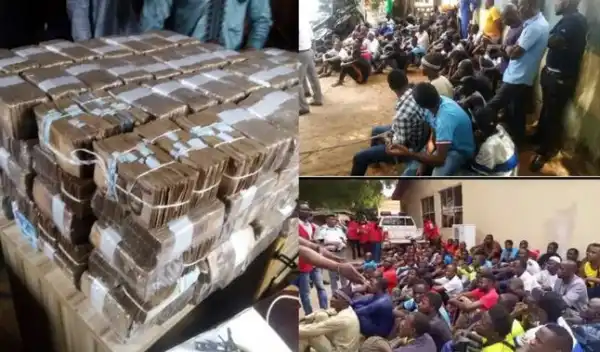 Currency Racketeering: EFCC Arrests 115 Suspects In Enugu, Recovers N110m, Other Currencies