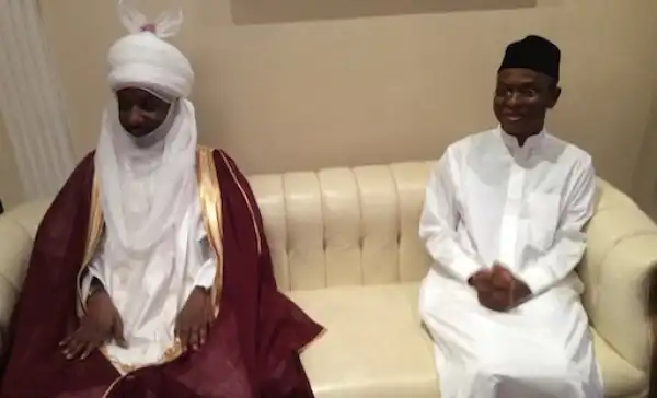 Governor El-Rufai Visits Dethroned Emir Sanusi In Awe