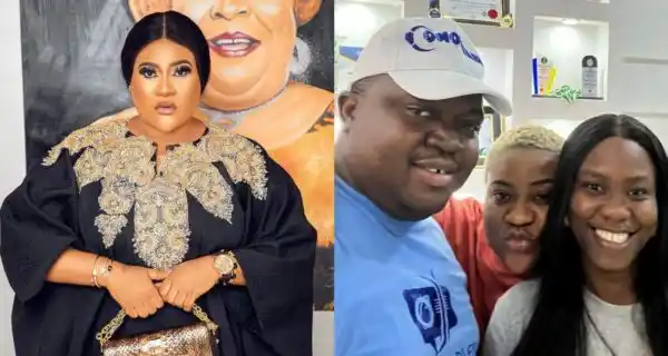 Nkechi blessing shames rumor mongers as she links up with alleged lover and wife