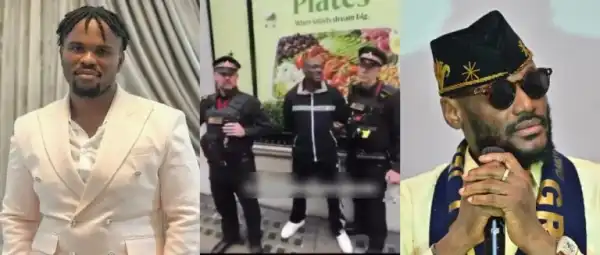 Tosin Silverdam Drops Alleged Video Of 2Baba’s UK Arrest And Clash With Wife Natasha