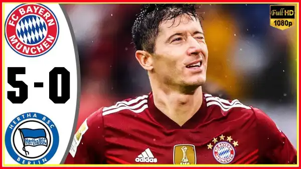 Bayern Munich vs Hertha Berlin 5 − 0 (Bundesliga 2021 Goals & Highlights)