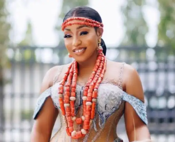 Rita Dominic Dazzles In Her Traditional Wedding Dress (Photos)
