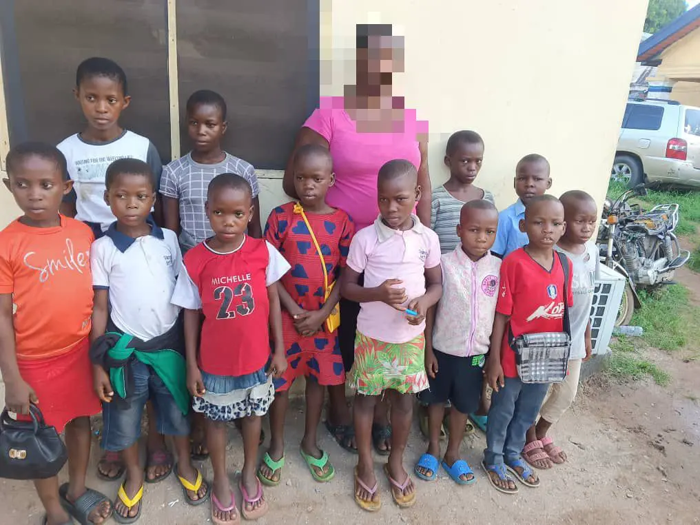 Police rescue 12 children stolen by suspected child trafficker in Imo