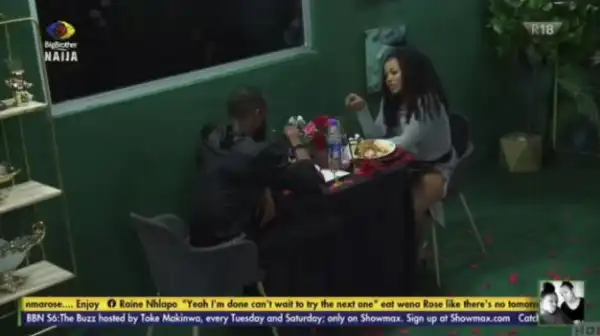 BBNaija: Highlights Of Emmanuel And Liquorose Dinner Date