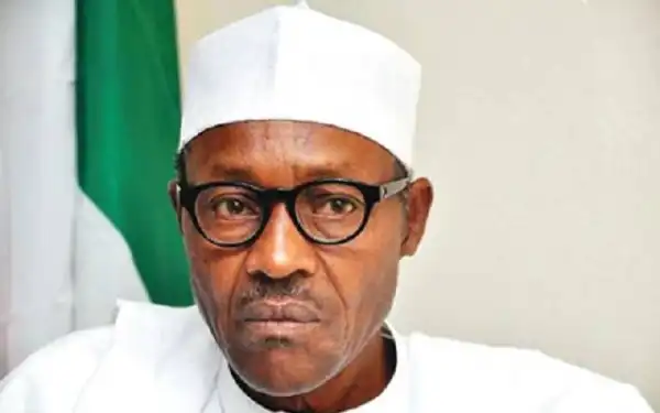 See The Hilarious Photo of a Young Nigerian Man Interviewing President Buhari Over The Telephone.