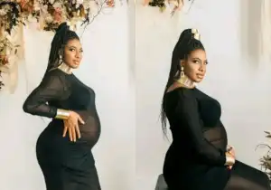 Nollywood Actress Chika Ike Shares Beautiful Baby Bump Pictures