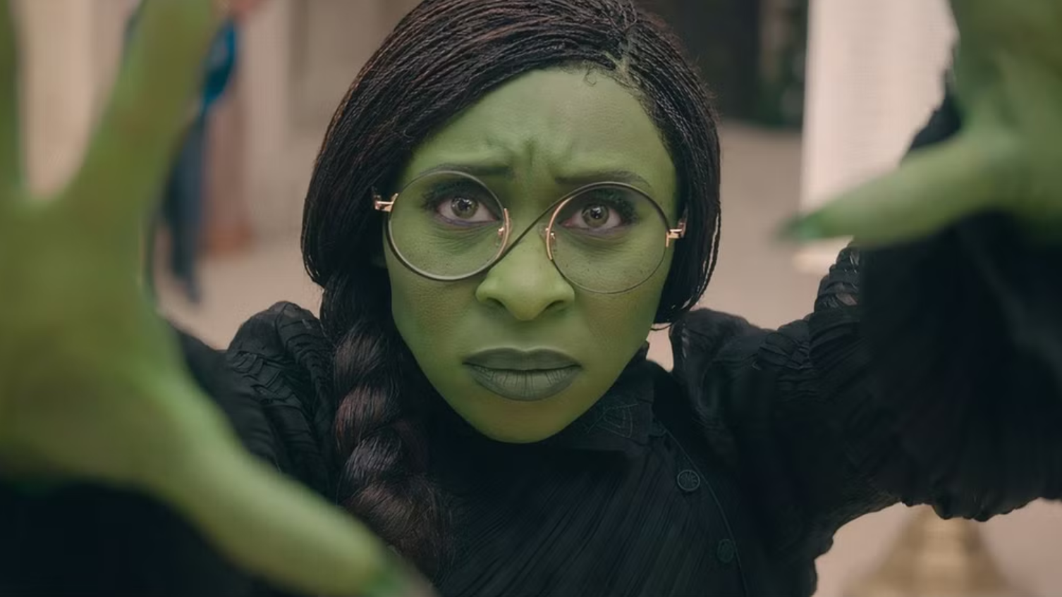 Wicked’s Cynthia Erivo Got To Choose if Elphaba’s Green Skin Was Practical Effects or CGI