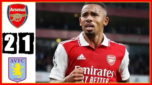 Arsenal vs Aston Villa 2 - 1 (Premier League 2022 Goals & Highlights)