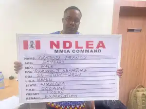 NDLEA recovers Spain-bound cocaine consignment from businessman’s sandals at Lagos airport