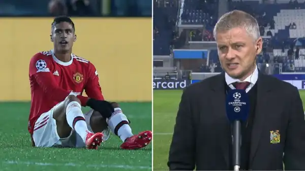 Man Utd vs Man City: Solskjaer gives injury update on Varane ahead of EPL clash