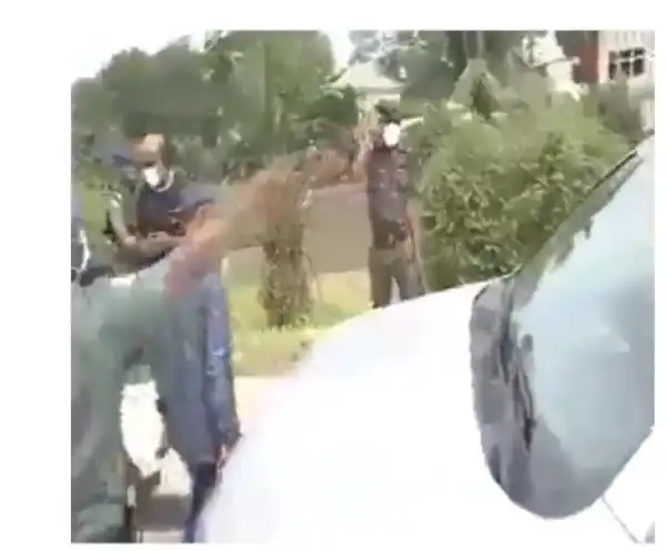 Governor Wike orders security operatives to take man who had mobile policemen in his car to Isolation Center for violating lockdown order (video)