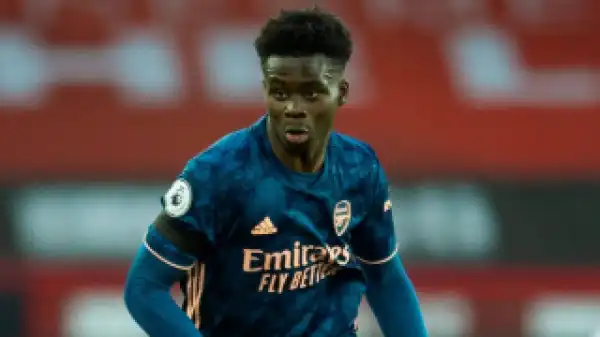 ​Arsenal youngster Saka blown away by reception after scoring for England