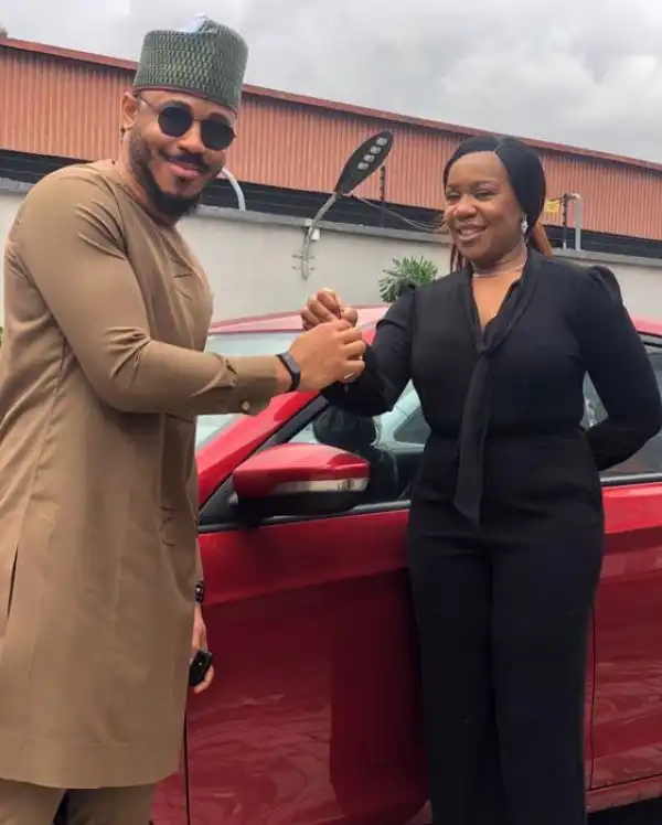 BBNaija, Ozo Receives His Car Prize Worth N8m From Innoson Motors (See Photos)