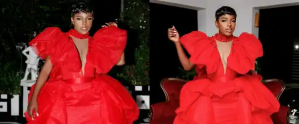 Nollywood Star Annie Macaulay Stuns in Red Dress to Celebrate Birthday
