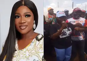 Mercy Johnson Under Fire over Campaign Video Endorsing APC Governorship Candidate, Monday Okpebholo