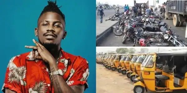 “Lagos is not a megacity” – Ycee says amid outcry over Okada and Keke ban