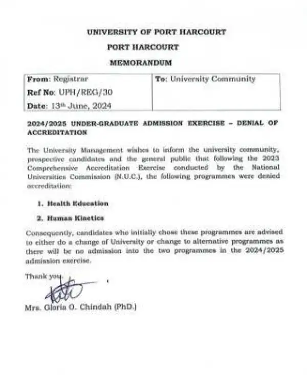UNIPORT fails NUC
