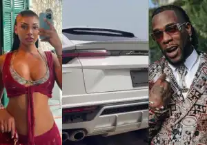 Sophia Egbueje Takes Delivery Of Lamborghini, Throws Shade At Burna Boy