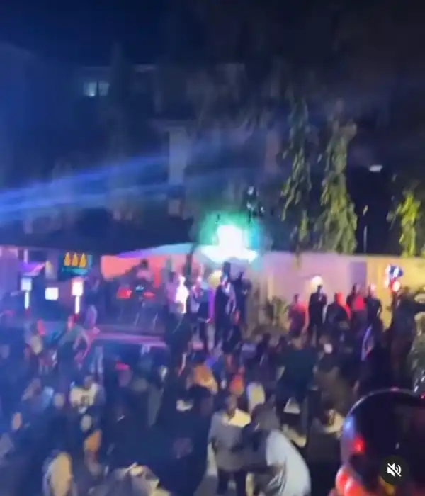 Banana Island Mansion: Massive Crowd Attends Davido