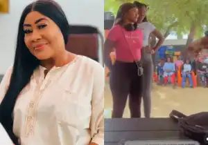 “She wants to fight me” – Actress Ngozi Ezeonu reveals as upcoming actress places hands on her waist