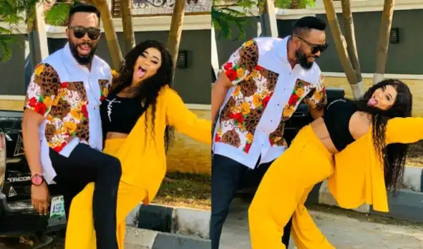 ‘You should be ashamed of yourself doing this with someone’s husband’ – Netizens drag Uju Okoli for posing ‘indecently’ with Frederick Leonard