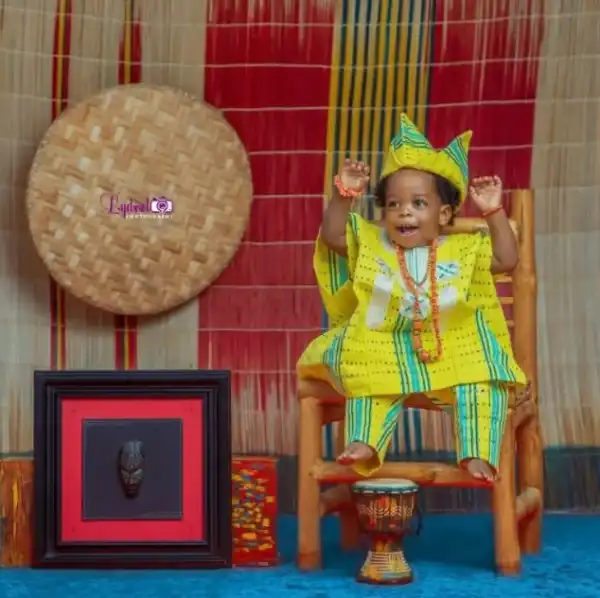 Ooni Of Ife And Wife, Naomi Celebrate Their Son As He Turns One
