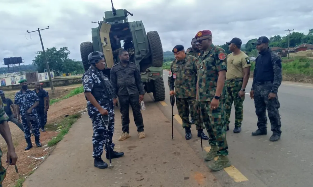 Joint security heads visit personel on special operations across Imo